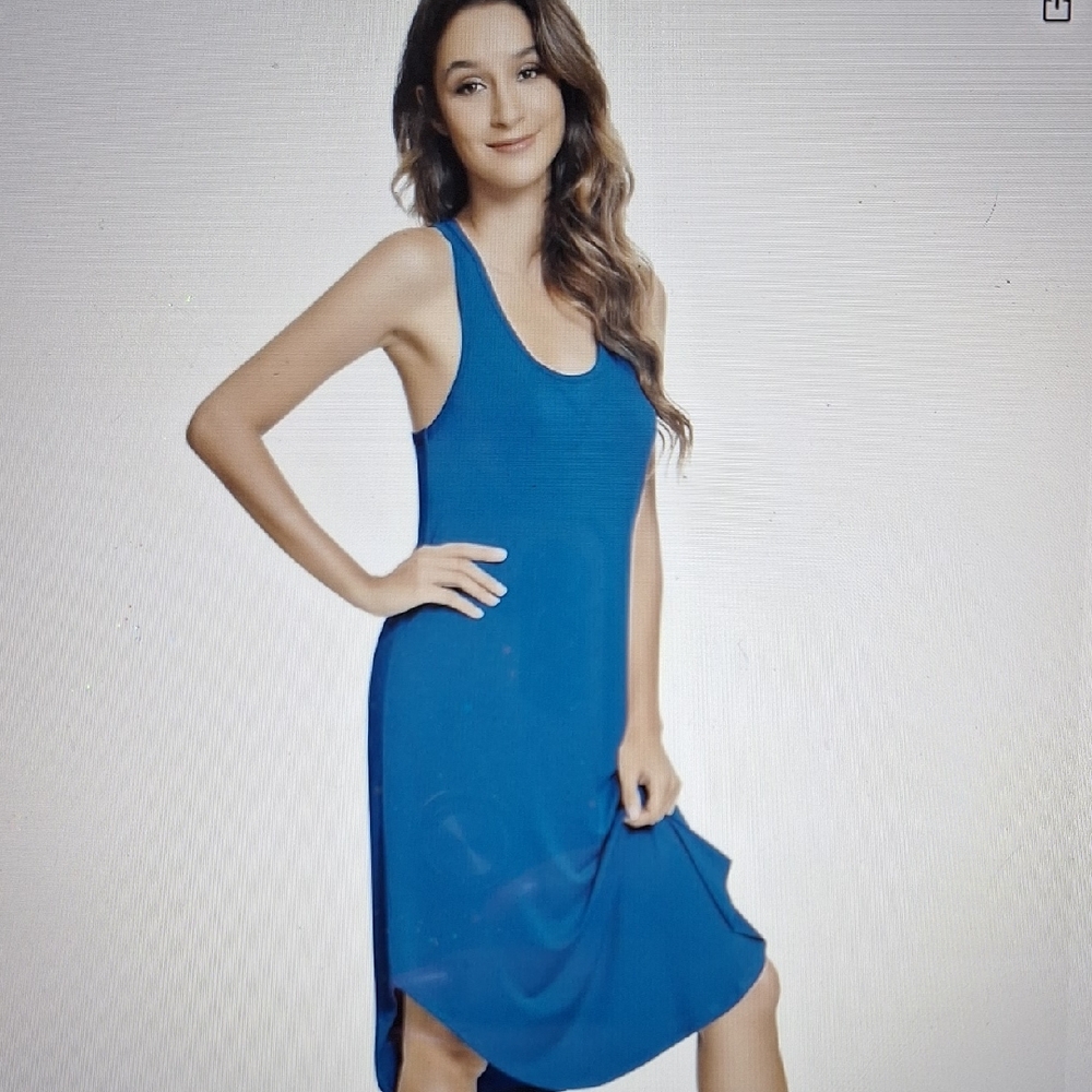 Blue Sleeveless Nightgown